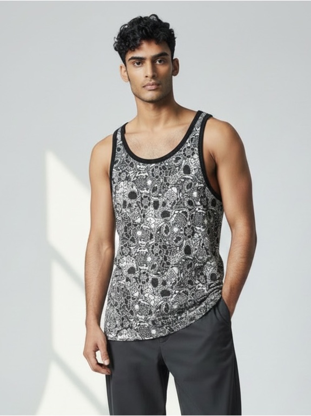 Iron Fist Men’s Sugar Coma Graphic Tank In Black And White